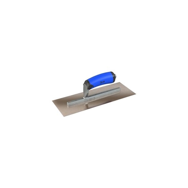 Razor Stainless Steel Finishing Trowel - Square End - 11.5" x 4.5" with Comfort Wave Handle